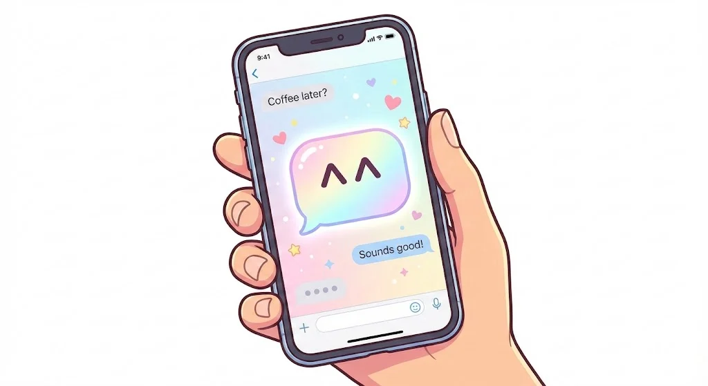 ^^ meaning in text